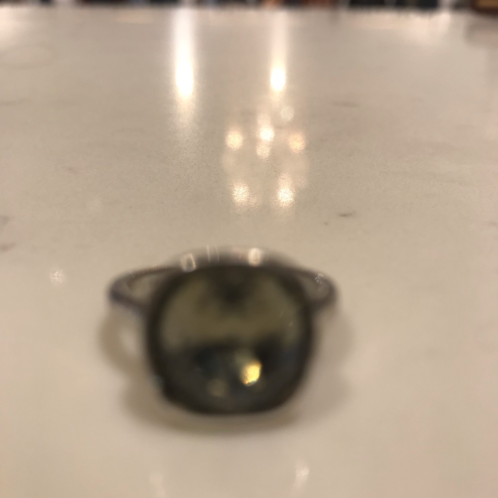 - Sterling and Swarovski Ring🌺 smoky Topal - Picture 2 of 4